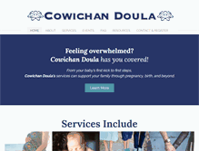 Tablet Screenshot of cowichandoula.com